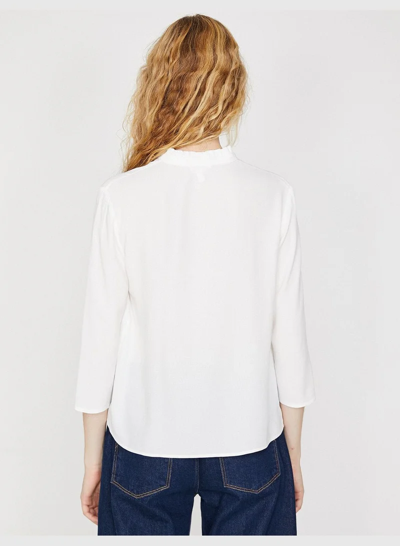 KOTON Neck Detailed Blouse