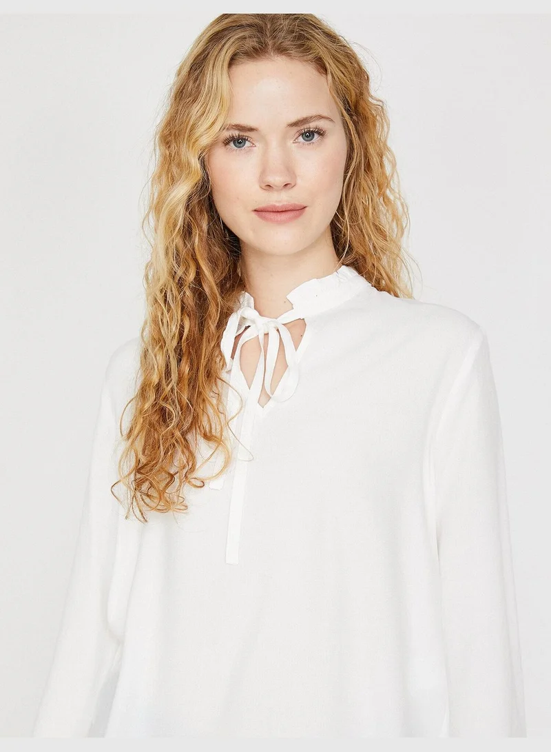 KOTON Neck Detailed Blouse