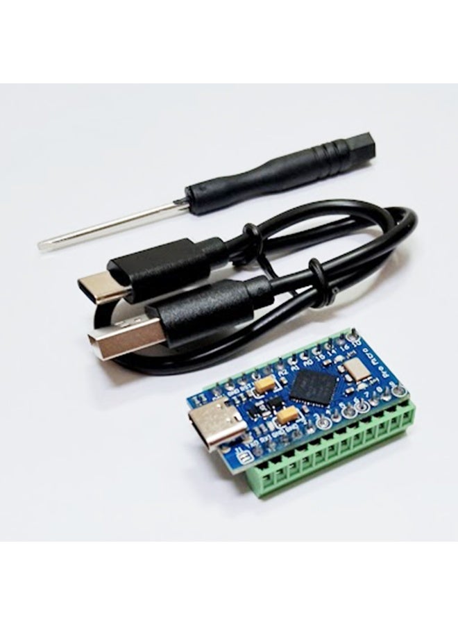 Pro Micro ATmega32U4 5V 16MHz Replace ATmega328 With Pre Soldered Screw Terminal For Leonardo USB Type C Interface  - Image 1