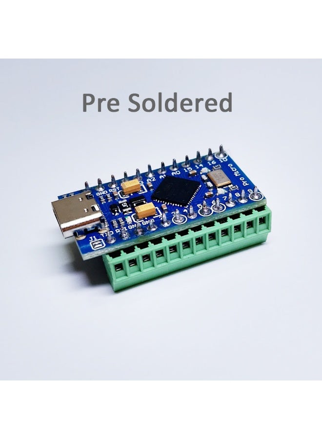 Pro Micro ATmega32U4 5V 16MHz Replace ATmega328 With Pre Soldered Screw Terminal For Leonardo USB Type C Interface  - Image 2