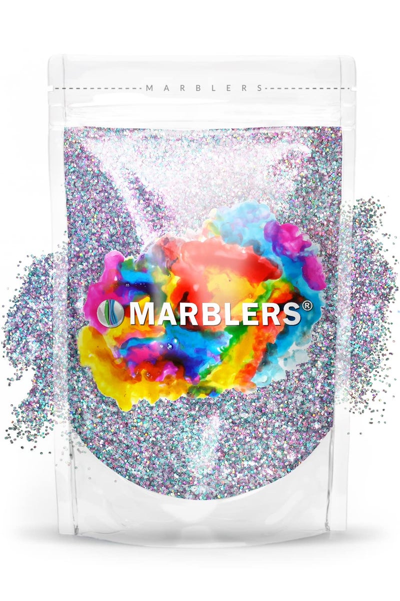 MARBLERS Holographic Glitter Holo Fairy Powder 3oz 85g  Fine  NonToxic Vegan CrueltyFree  Face Body Eyeshadow Hair Party Makeup  Nail Art Polish  Resin Tumbler Slime Craft