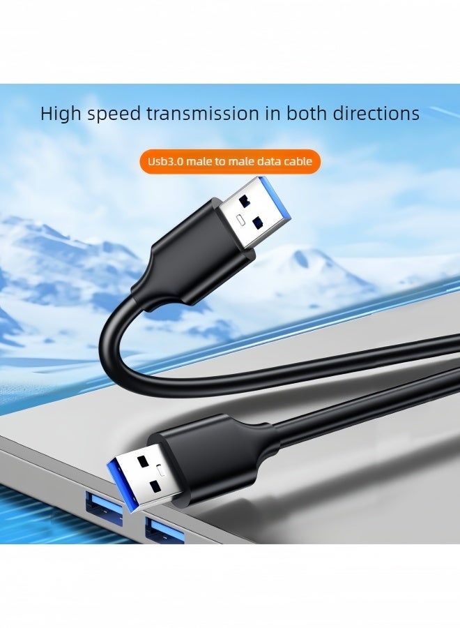الصفحة الرئيسية كابل بيانات USB 3.0 من النوع A إلى النوع A (1.5 م) - كابل نقل بيانات ومزامنة عالي السرعة بسرعة 5 جيجابت في الثانية - موصلات ذكر-ذكر مناسبة للأقراص الصلبة الخارجية والطابعات والمودم والكاميرات والماسحات الضوئية - غلاف خارجي من مادة PVC لزيادة المتانة - Image 3