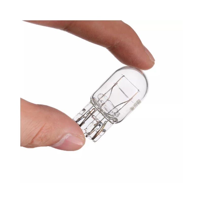 Fugedox 2 PCS T20 7443 1891 21/5W Clear Glass Turn Signal Stop Brake Tail Light-Bulbs - DRL Indicator Light Micro Bulb Parts, Automotive Universal Lighting Accessory, for Cars (White) - Image 2