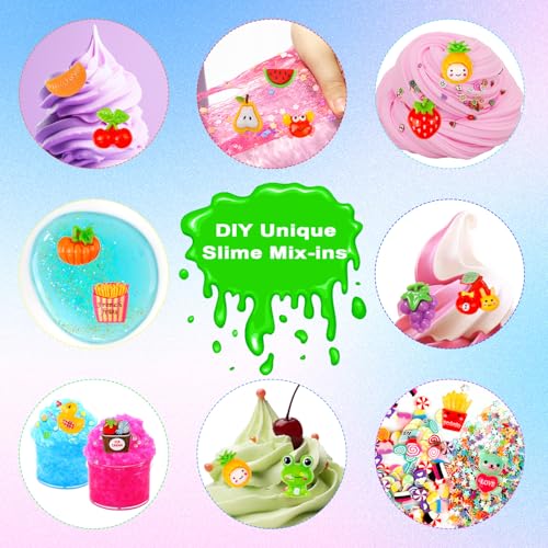 JMUQ 175 Pack Slime Making Supplies Kit, Slime Add Ins Accessories Includes Slimes Charms, Foam Balls for Making Creative Slimes Kit - Image 3
