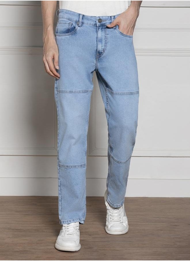 Dennis Lingo Men’s Relaxed Fit Light Blue Jeans – Stylish and Flexible  - Image 3