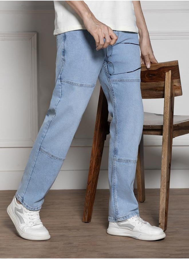 Dennis Lingo Men’s Relaxed Fit Light Blue Jeans – Stylish and Flexible  - Image 2