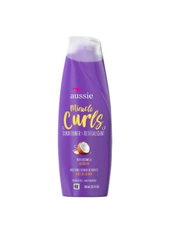 Aussie Miracle Curls With Coconut Oil, Paraben Free Conditioner, 12.1 Fl Oz  - Image 1
