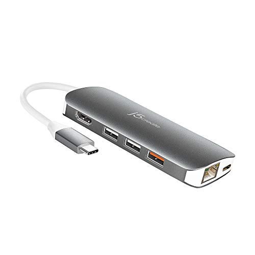 j5create USB C Hub Adapter Multi-Monitor 10-in-1 Port Docking Station 4K HDMI, VGA, Ethernet, USB 3.0, MicroSD, SD, USB-C 3.1 + Power Delivery | for PC, Laptop, Tablet, Display Connection - Image 1