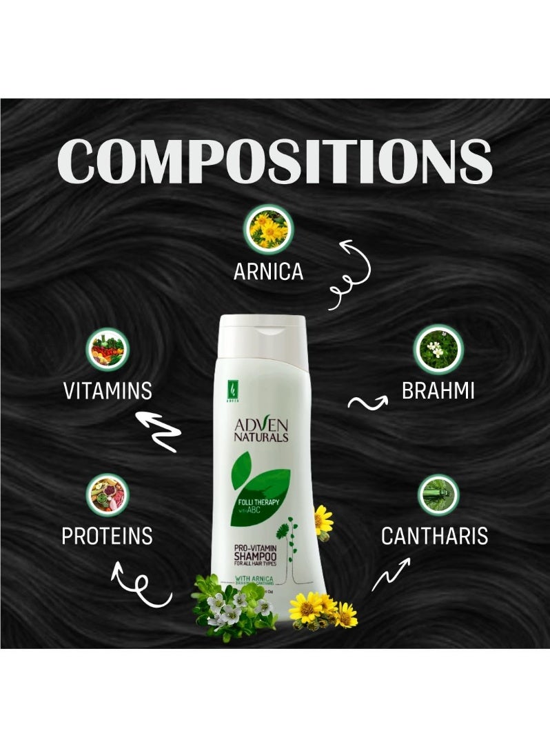 Adven Naturals Pro-Vitamin Shampoo With Abc - (200 ML x 2) - Image 4