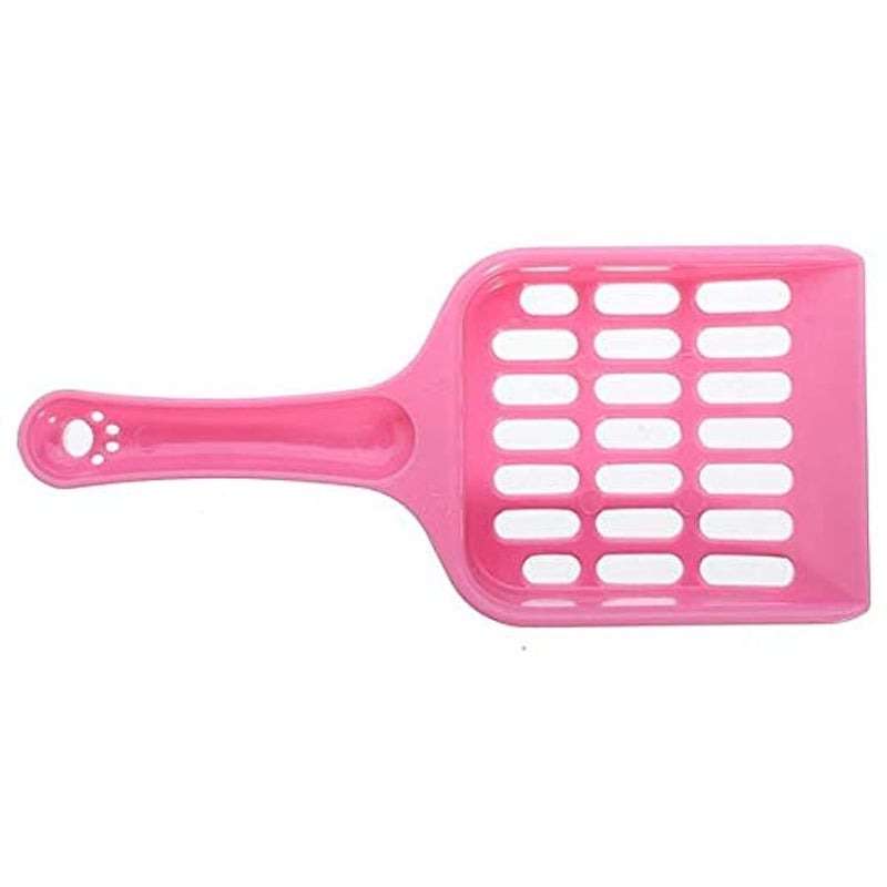 Grid-style Pet Sand Litter Shovel Waste Poop Scooper - Pink