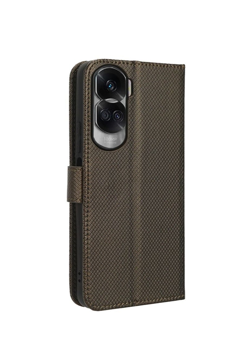 Huawei Honor X50i Case Cover with Card Wallet Slots Bracket Holder TPU + PU Leather Flip Case Back Cover for Huawei Honor X50i  - Image 2
