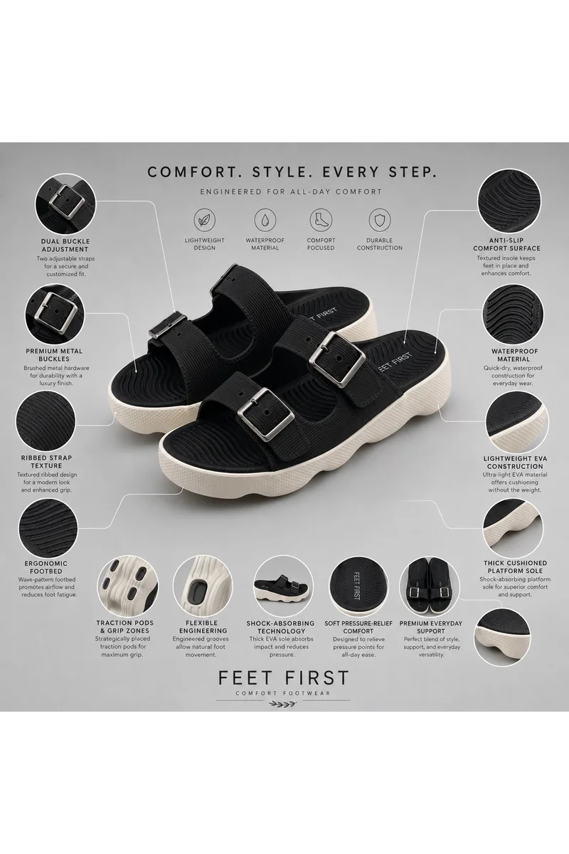 Feet First Casual Everyday Comfort Sandals