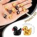 Rotatingpals 150 Pcs St Patricks Day Mini Ducks Resin Tiny Duck Little Small Figures Bulk for St Patricks Party Dollhouse Aquarium Decor Micro Garden Landscape DIY CraftsBlackGold - Image 4