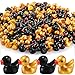 Rotatingpals 150 Pcs St Patricks Day Mini Ducks Resin Tiny Duck Little Small Figures Bulk for St Patricks Party Dollhouse Aquarium Decor Micro Garden Landscape DIY CraftsBlackGold - Image 2