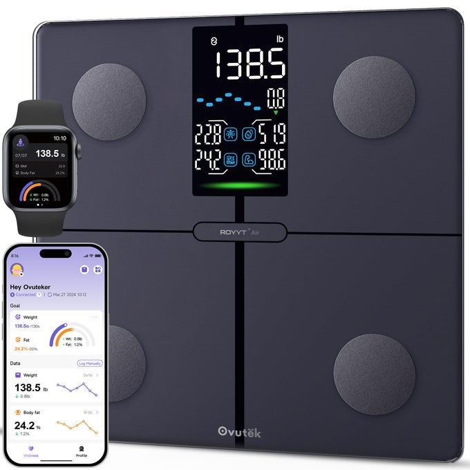 SMART SCALE FOR BODY WEIGHT PROFESSIONAL BATHROOM DIGITAL SCALE WITH BMI BODY FAT MUSCLE MASS MOST ACCURATE TO 005LB LARGE DISPLAY HIGH ACCURATE BODY COMPOSITION MACHINE WITH FITNESS APP