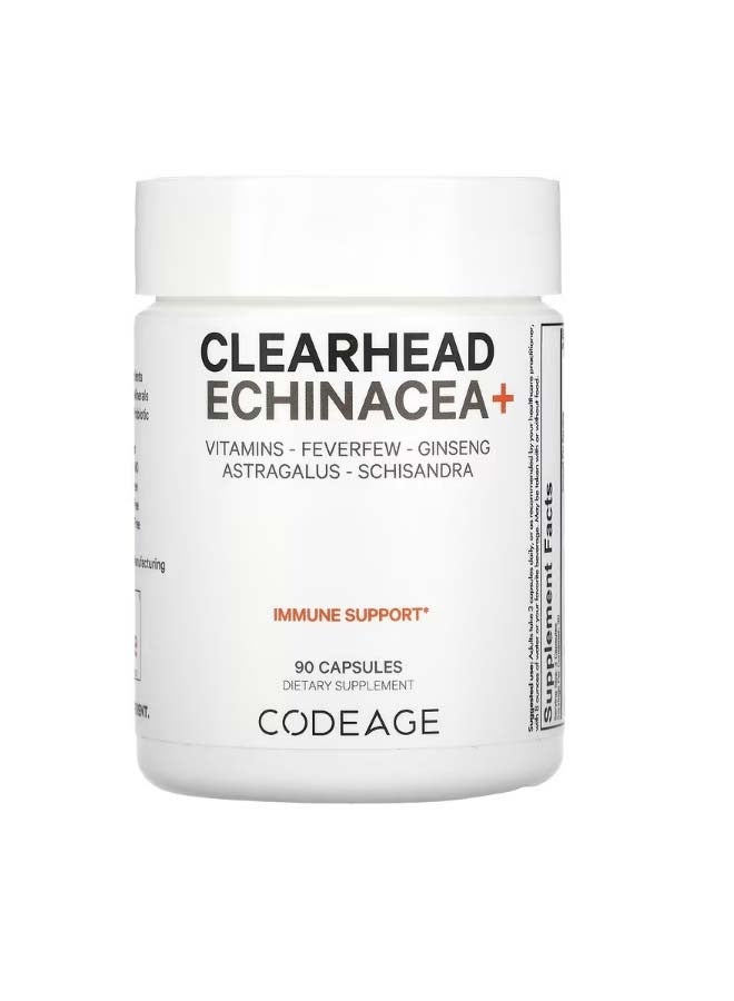 Codeage Clearhead Echinacea Vitamins Feverfew Ginseng Astralagus Schisandra 90 Capsules - Image 1