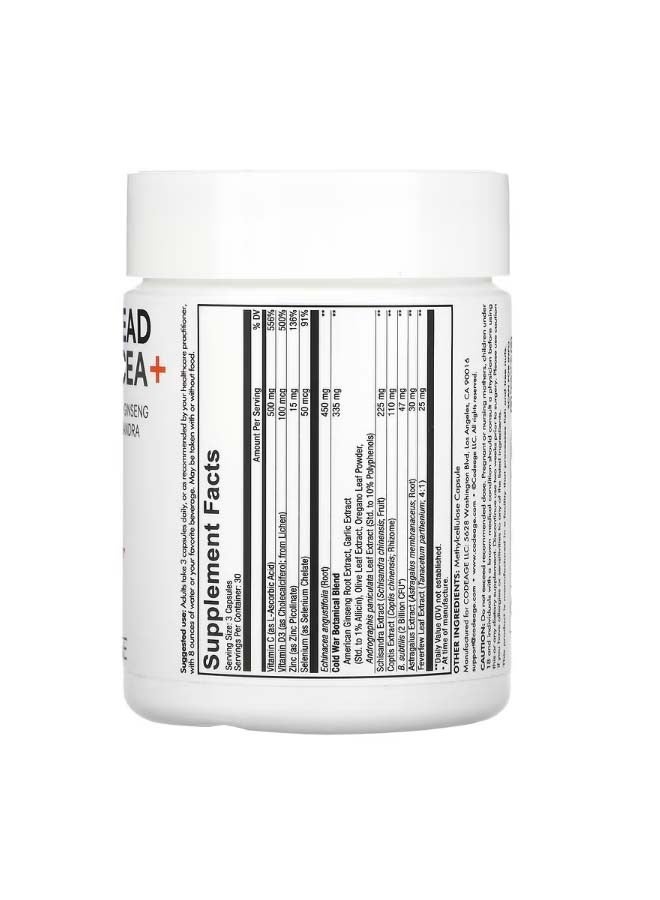 Codeage Clearhead Echinacea Vitamins Feverfew Ginseng Astralagus Schisandra 90 Capsules - Image 2