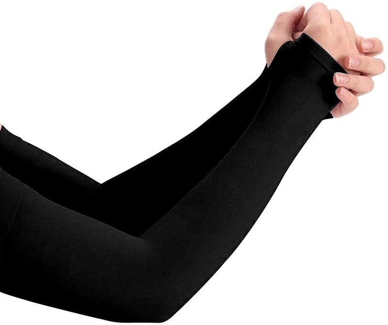 NESVIB 3 Pairs Biker/Sports Full Arm Fingerless Sleeves Gloves for UV, Dust, Summer, Sun Protection for men and Women - Image 2