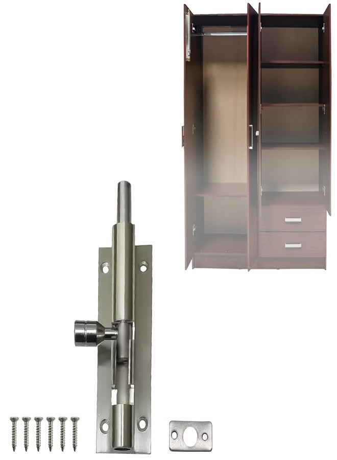 Volo Super Marble Towerbolt/Door Latch for Inside Cupboard Door with Extra Height, 1" Height Tower Bolt, for Latching Cupboards Doors from Inside, Pack of 2 Pieces (4", 4) - Image 4