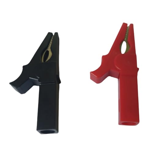 GDQLCNXB Full Insulated Crocodile Clips with 4mm Socket Banana Jack Copper Test Clamp Wire Clip Alligator Clips 1000V 32A, (Length 55mm)10Pcs - Image 5