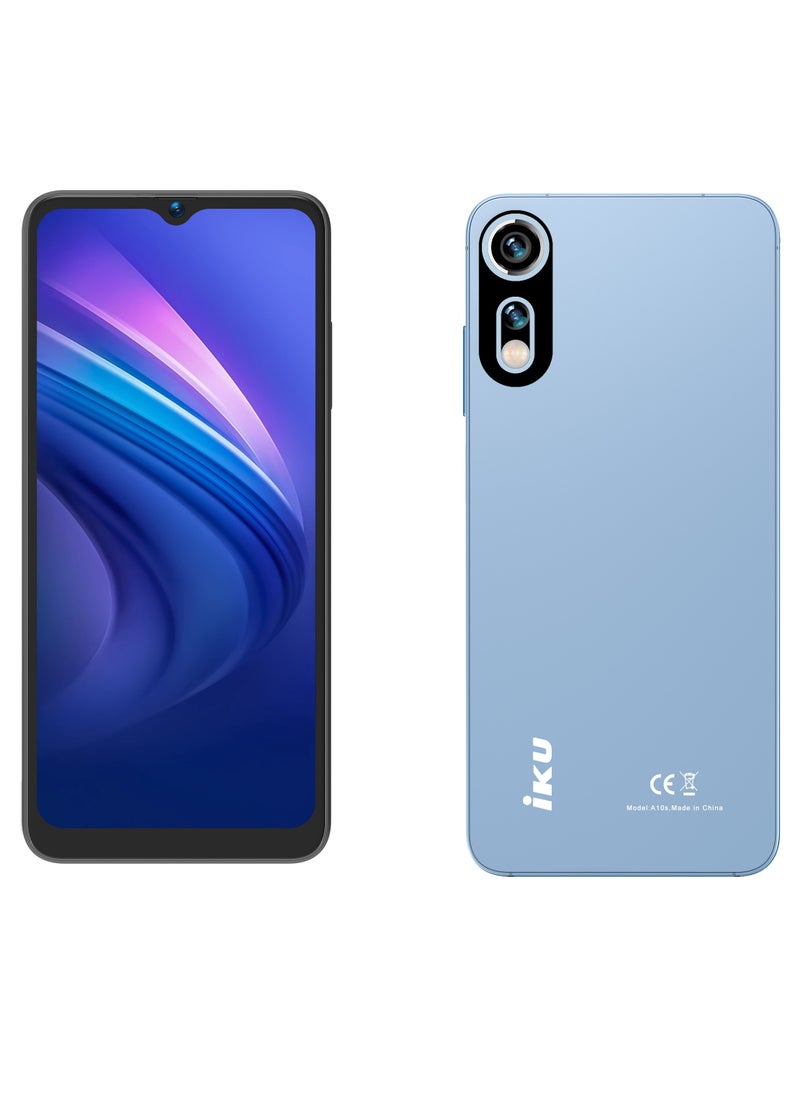 IKU A10s Dual sim, 6.6inch, 2+2GB Ram 64GB ROM, 4G - Lake Blue  - Image 1