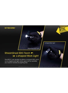 نايت كور مصباح يدوي Nitecore MT21C LED، 1000 لومن، زاوية قائمة 90 درجة، رأس قابل للإمالة على شكل حرف L، قابل لإعادة الشحن عبر USB مع جراب شديد التحمل  - Image 3