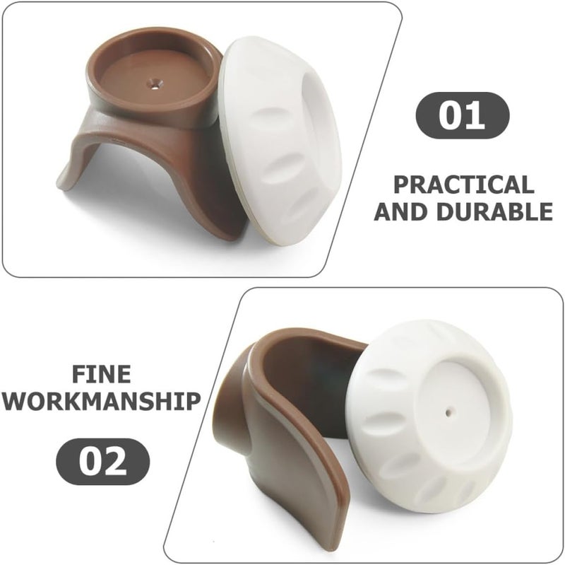 BESTonZON 4Pcs Gate Wall Protector Cups for Pet Safety U-Shaped Wall Bumper Guard Set and Post Fixers Indoor Door and - Image 5