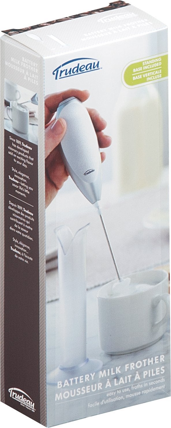 Trudeau خافق الحليب بالبطارية من ترودو - فضي أبيض 95 بوصة - Image 4