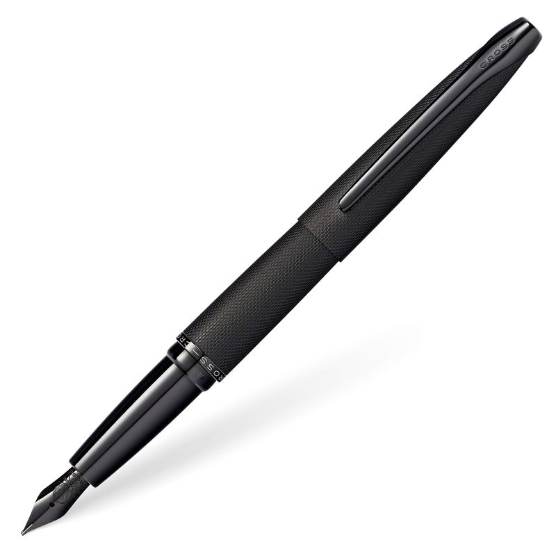 Cross ATX Brushed Metallic Refillable Fountain Pen, Fine Nib, Includes Premium Gift Box - Brushed Black - Image 4