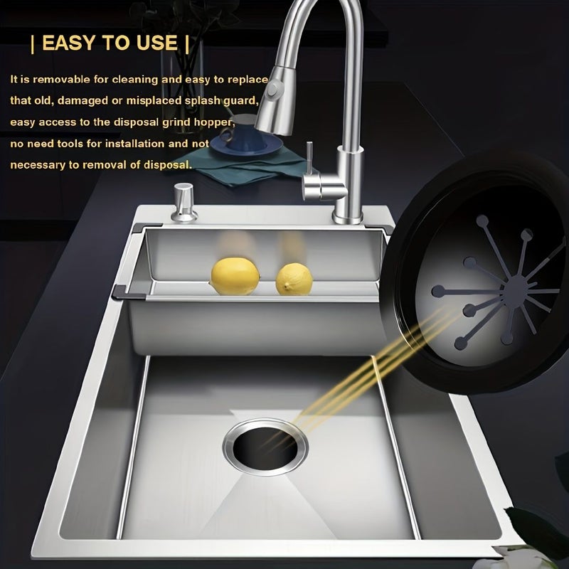 3 3/8 Inch Garbage Disposal Splash Guard Kitchen Sink Drain Plug Collar Baffle - Image 5