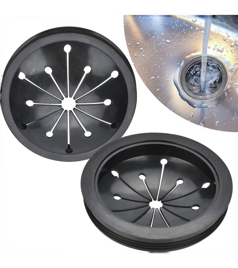 3 3/8 Inch Garbage Disposal Splash Guard Kitchen Sink Drain Plug Collar Baffle - Image 1