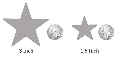 Playfully Ever After 1.5 and 3 inch Combo Size Stiff Felt Stars 46pc (Red, White, & Blue) - Image 3