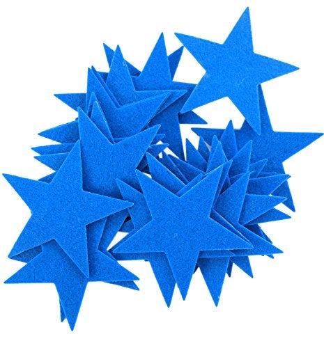Playfully Ever After 1.5 and 3 inch Combo Size Stiff Felt Stars 46pc (Red, White, & Blue) - Image 4