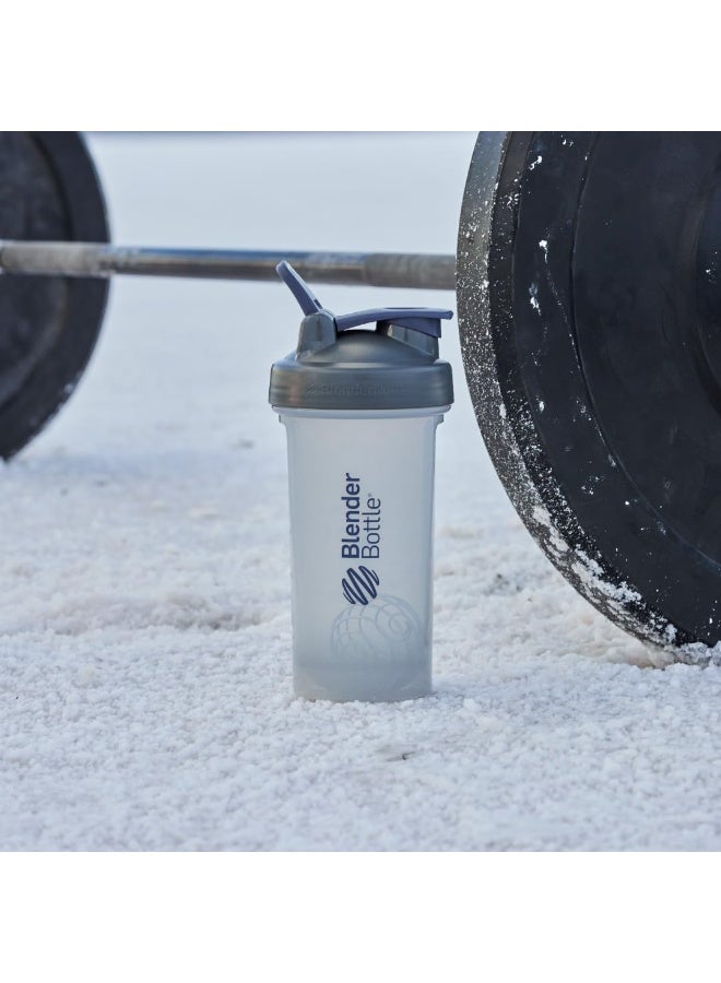 Blender Bottle زجاجة خلط بلندر بوتل برو سيريز مثالية لخلطات البروتين وما قبل التمرين، 28 أونصة، رمادي كامل الألوان - Image 5