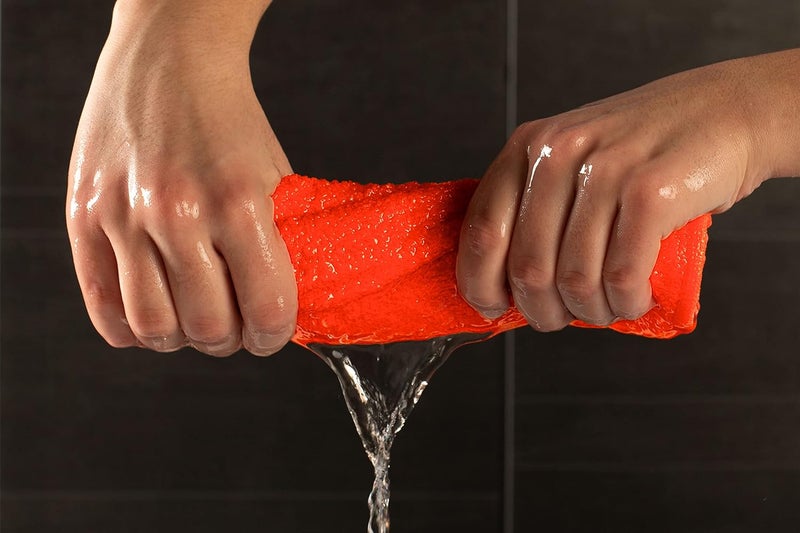 Tuiste Terry Towel Set Orange | 100 % Cotton Hand Towel Set 8 Pieces | 2 x Bath Towels Set, 4 x Hand Towels, 2 x Guest Towels | Basic Hand Towels | Colour: Orange - Image 4