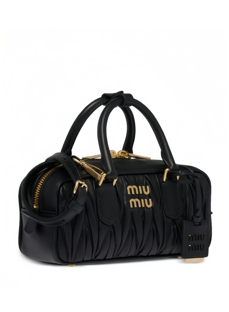 Miu Miu MIU Small Arcadie Top Handle Bag in Matelassé Nappa Leather Crossbody Shoulder Zip Closure - Image 3
