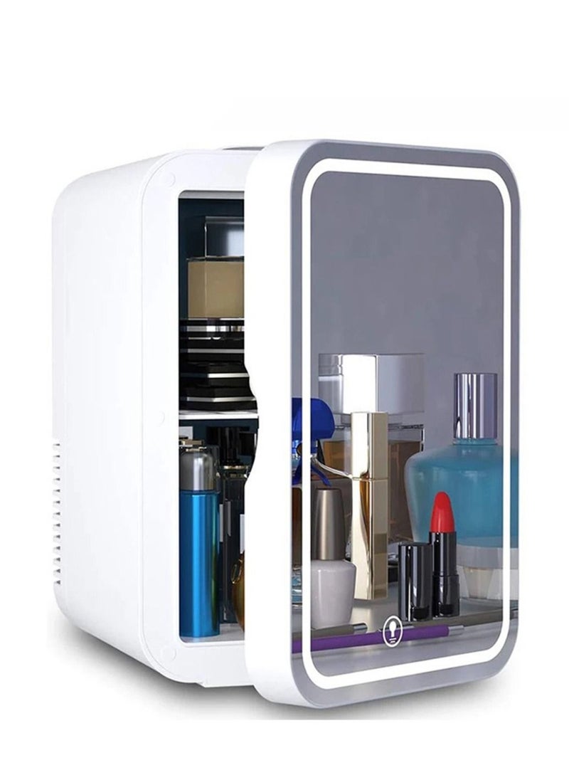 Cool Baby 8L Mini Makeup Fridge with LED Light Mirror Portable Skincare Preservation Beauty Refrigerator  - Image 1