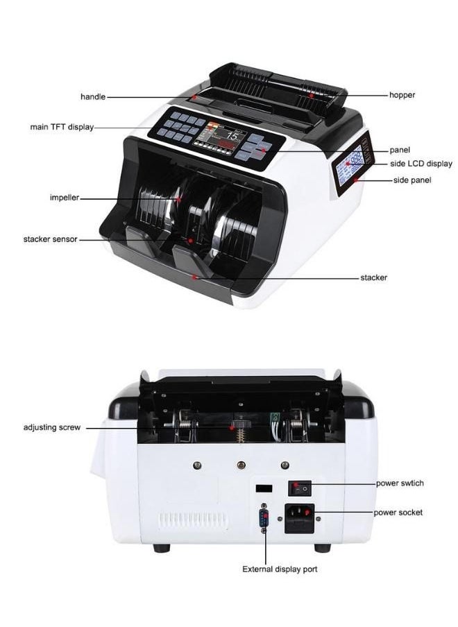 Crony AL-7200 Currency Counter With Rechargeable Battery Single Denomination Value Counter  - Image 5