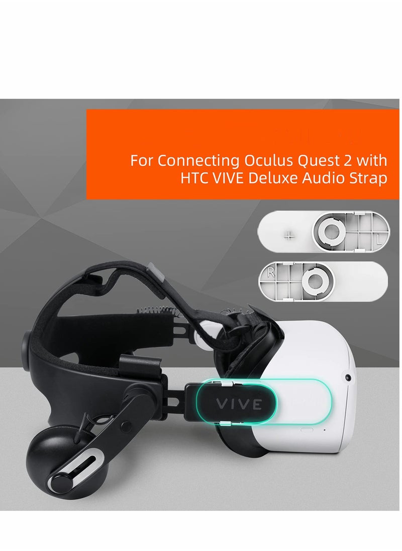 Generic - Deluxe Audio Strap Adapter Kit for Oculus Quest 2, HTC Vive (V2) & FrankenQuest 2 - Smartly Connected VR Headset Strap for Enhanced Comfort and Experience. - Image 1
