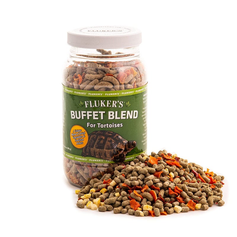 Fluker's Buffet Blend Tortoise Diet, Veggies with Fortified Pellets, 6.75 oz - Image 1