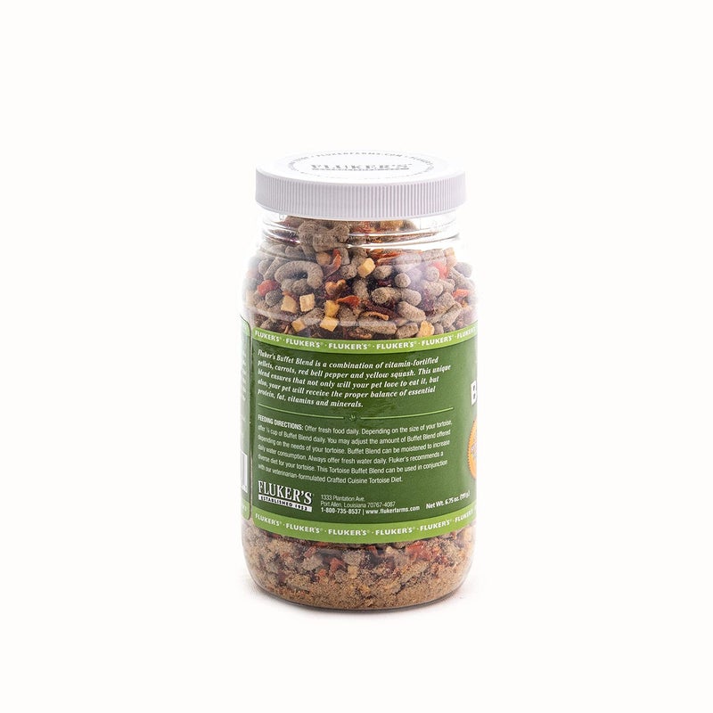 Fluker's Buffet Blend Tortoise Diet, Veggies with Fortified Pellets, 6.75 oz - Image 3