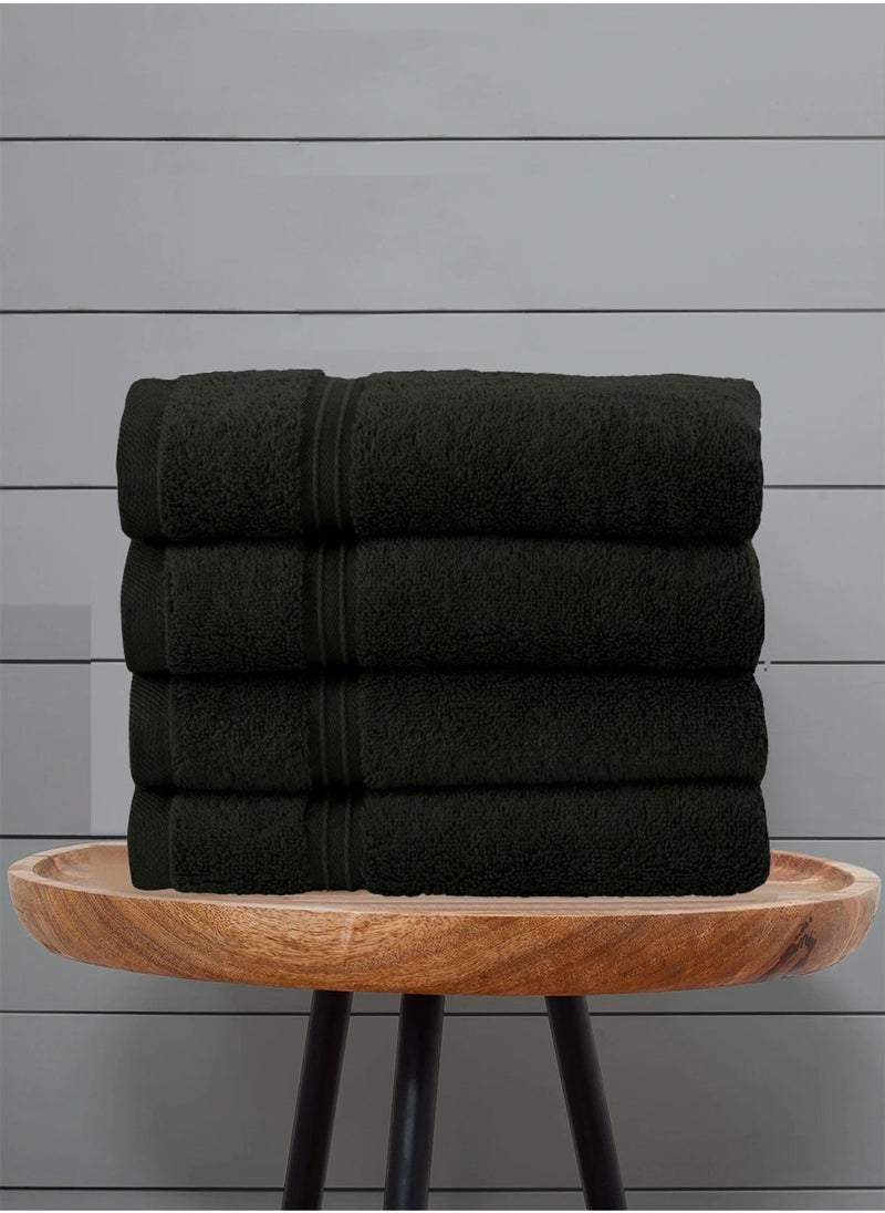 Bliss Casa Bliss Casa 4-Piece Bath Towels, 100% Combed Cotton 550 GSM Superior Quality, Quick Dry Highly Absorbent Thick Soft Hotel Towles for Bath And Spa Bathroom Towel Set 70x140cm  - Image 1