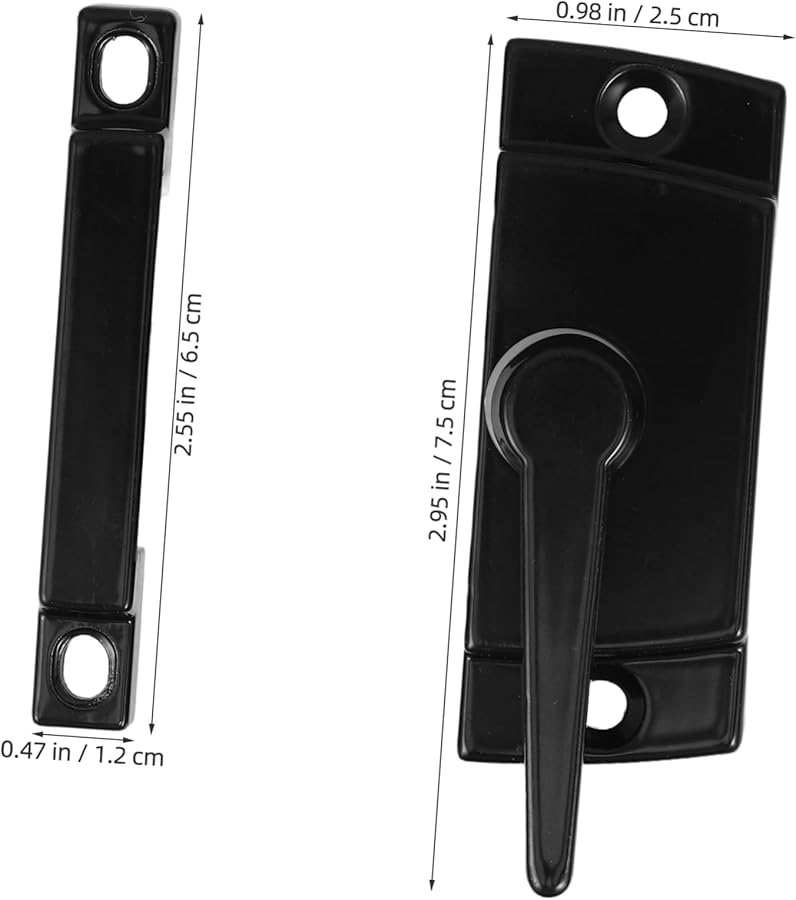 Vertical Horizontal Sliding Window Sash Security Lock Screws Latch Enhanced Versatile Use - Image 3