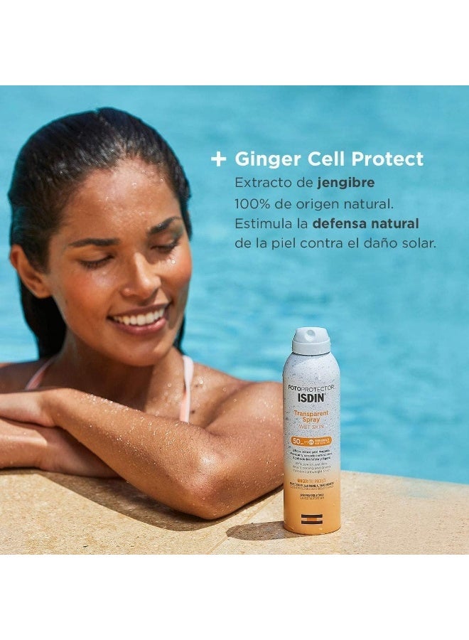 Isdin Fotoprotector Transparent Spray Spf 50 (250Ml) | Wet Skin Sunscreen | Effective On Wet Skin | Instant Cooling And Drying Spray - Image 4