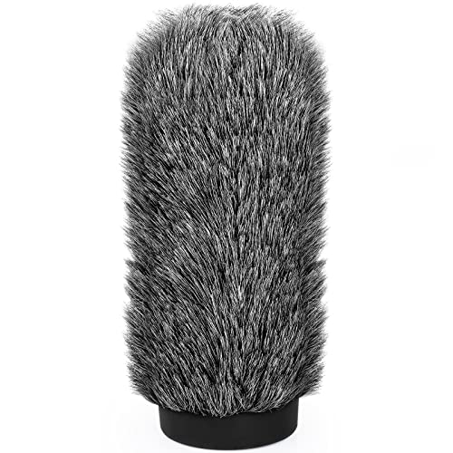 ChromLives NTG3 Shotgun Mic Windscreen Deadcat Pop Filter Compatible with Rode NTG3, NTG2, Sennheiser MKH416, MKH418, Sony ECM 680s ECM-670 ECM-678, AKG C568EB, C4608, 7.1" Long Microphone Cover Muff Wind Shield - Image 1