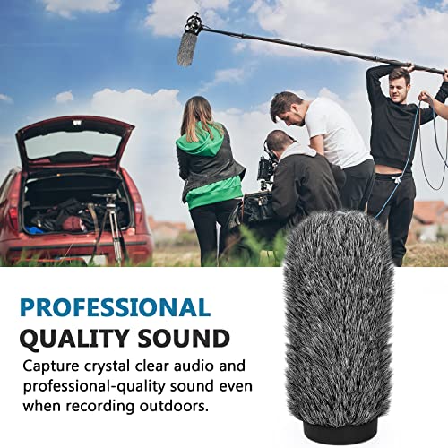 ChromLives NTG3 Shotgun Mic Windscreen Deadcat Pop Filter Compatible with Rode NTG3, NTG2, Sennheiser MKH416, MKH418, Sony ECM 680s ECM-670 ECM-678, AKG C568EB, C4608, 7.1" Long Microphone Cover Muff Wind Shield - Image 4