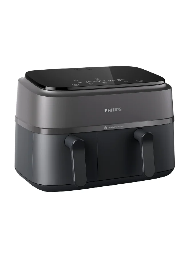 Philips 2750W 3000 Series Dual Basket Airfryer Black 9 L NA350/09