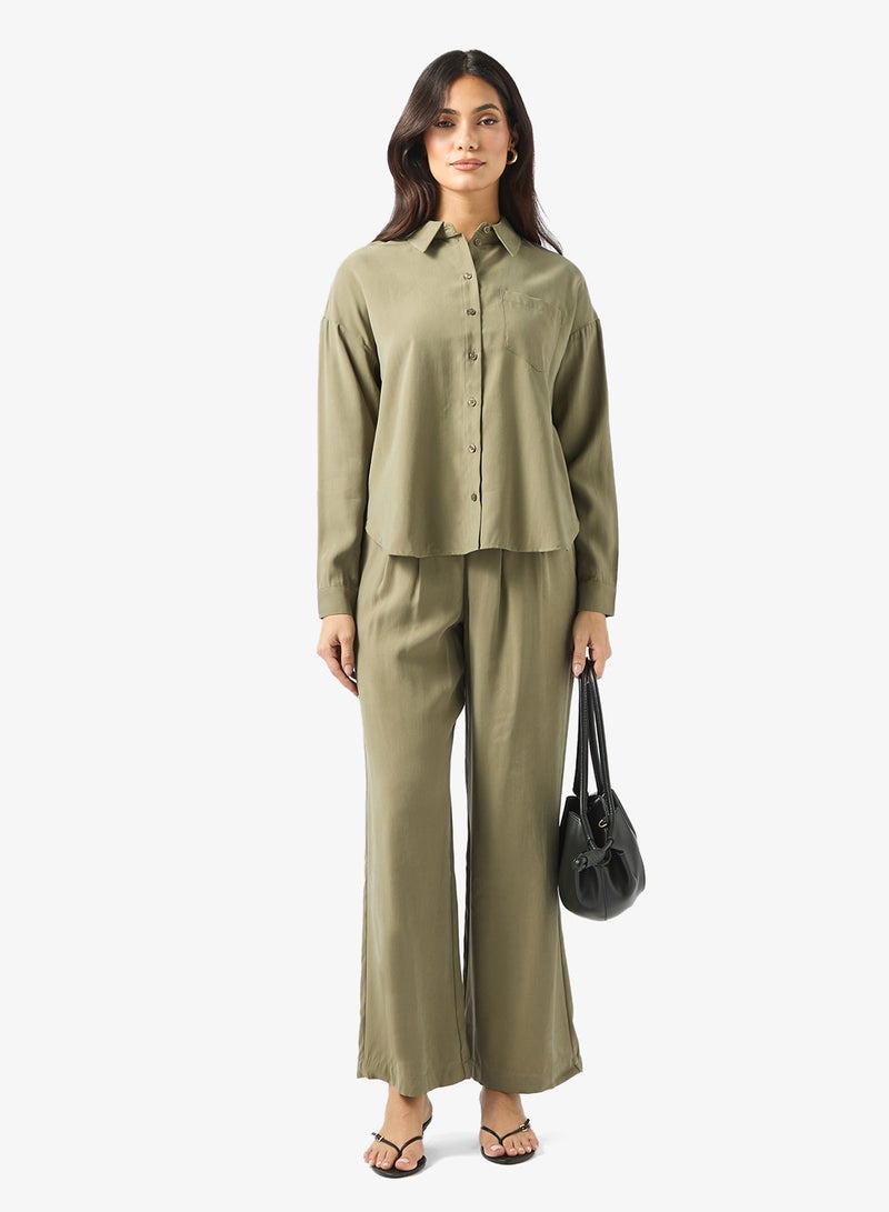 فيرو مودا قميص بأزرار بقصة عادية - Image 4