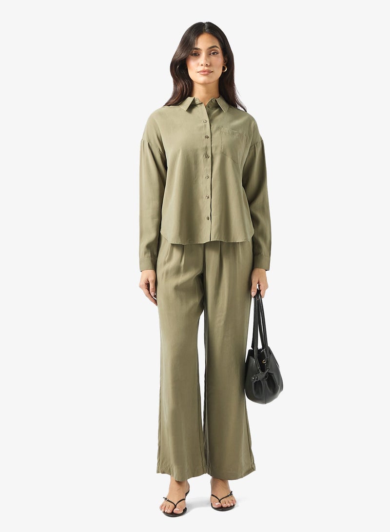 فيرو مودا قميص بأزرار بقصة عادية - Image 4