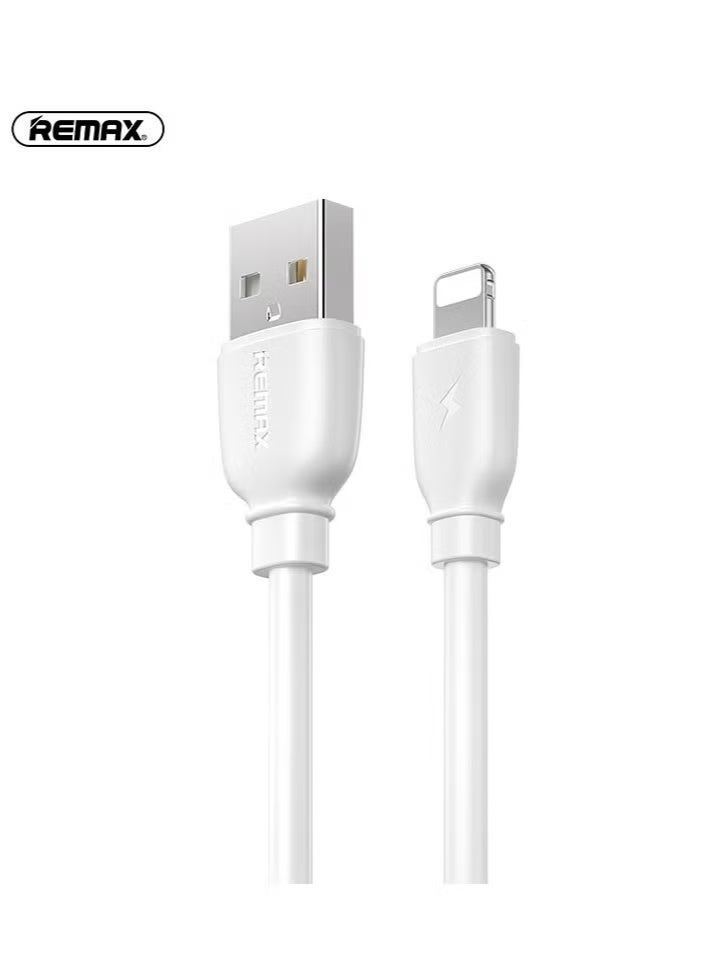 REMAX 1mA to USB Lightning Data Cable for Apple iPhone 11/11 Pro/11 Pro Max/Xs/XS Max/XR/X/8/8 Plus/7/7 Plus/6/6 Plus, etc. White - Image 1